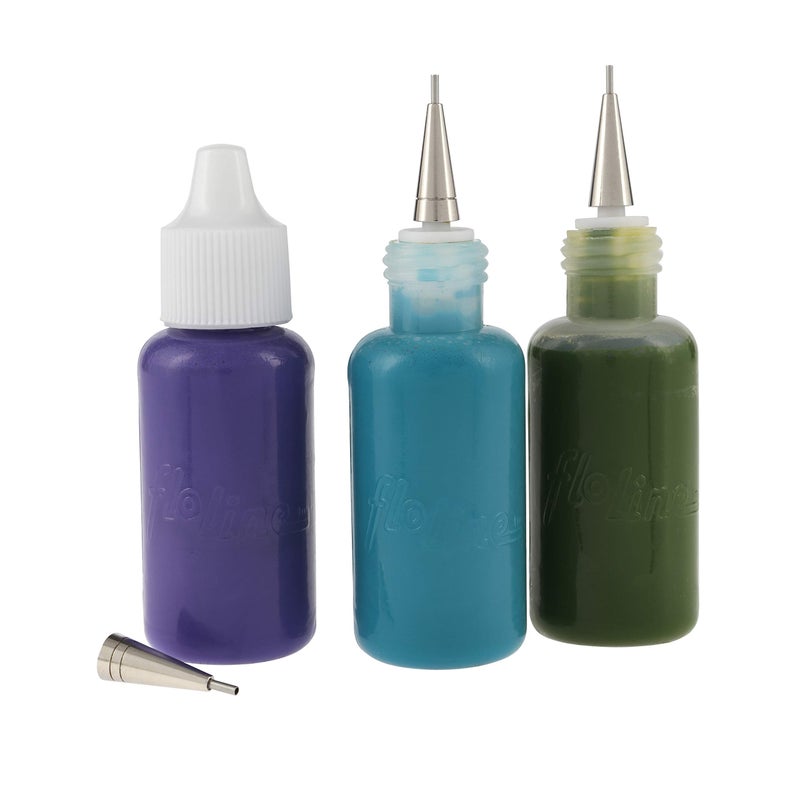 Creative Mark Precision Tip Applicator Bottle - Flo Line Squeeze Bottle with Stainless Steel Tips, for Artist Paint, Fluid Media, Ink, Watercolor, Quilling, Glitters and Masking Fluid (Pack of 3) - Image 4